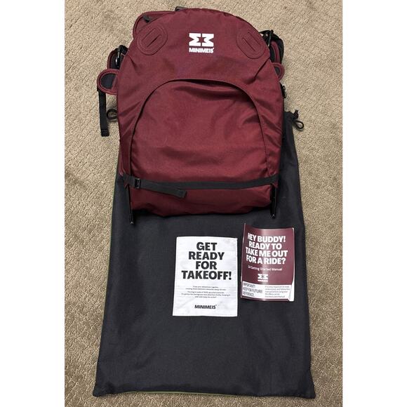 MiniMeis G4 Carrier Lightweight Child Shoulder Maroon For Kids 6 Months to 4 - Picture 1 of 8